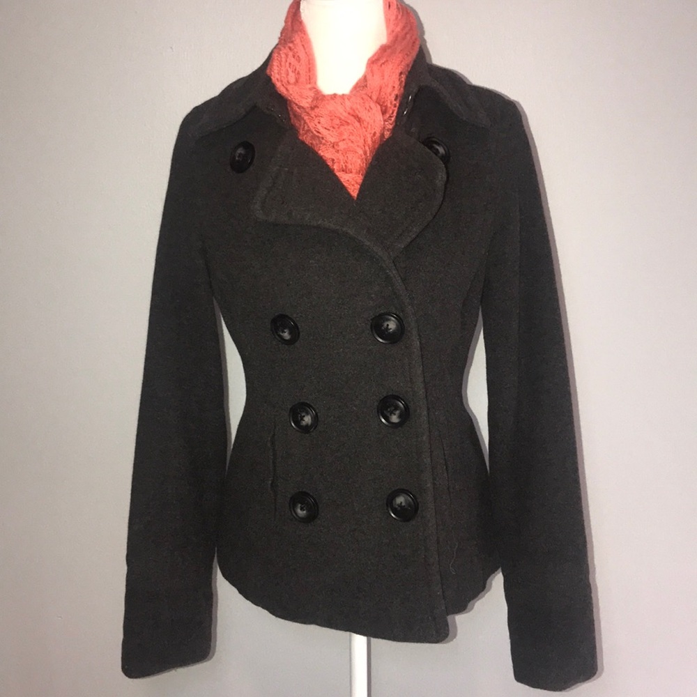 ✨Aeropostale dark gray peacoat